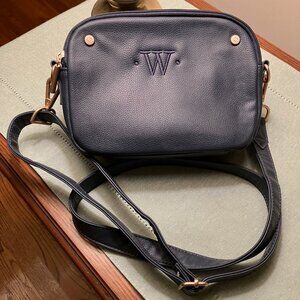 Thirty One New Double Zip Blue Crossbody Bag